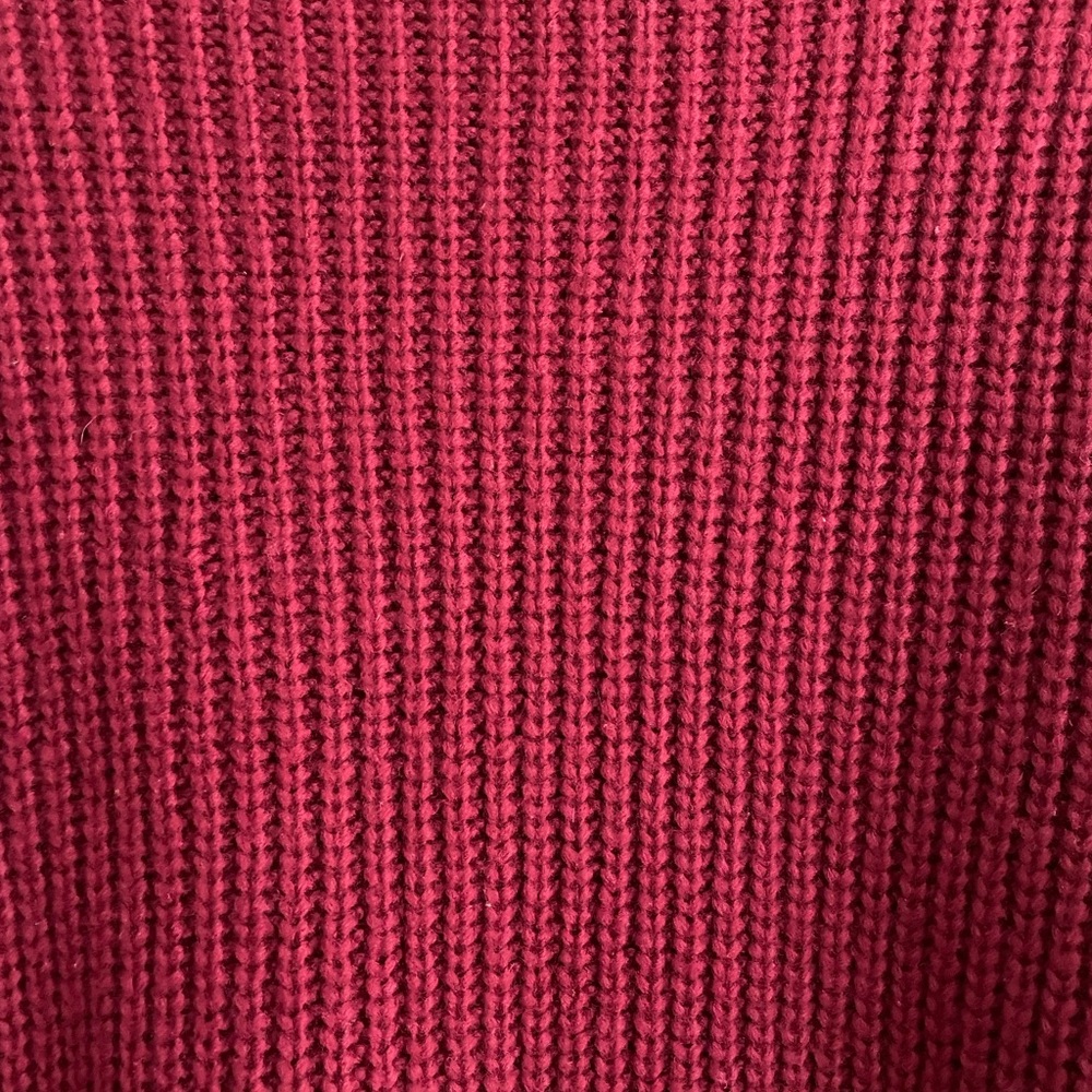 Express red mock neck sweater, size XS. - Picture 4 of 7